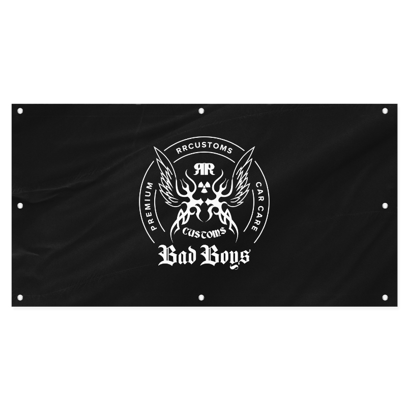 Bad Boys Banner Black 79x150mm