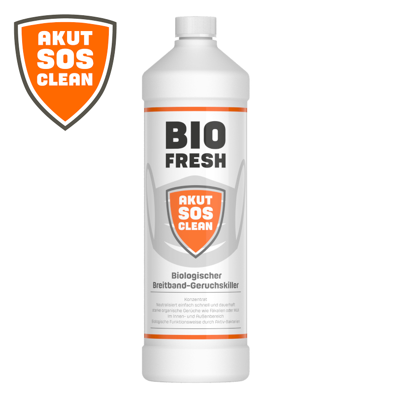 Akut SOS Clean BIO FRESH Biologischer Breitband-Geruchskiller 1L