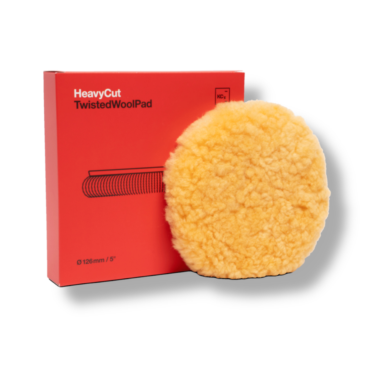 Koch Chemie Heavy Cut Twisted Wool Pad Lammfell Pad  Ø135mm