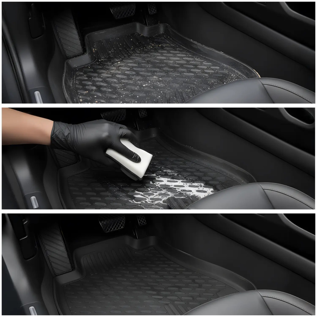 THE FINISHER Lederreiniger Set LeatherTexClean + Tuch + Applikator