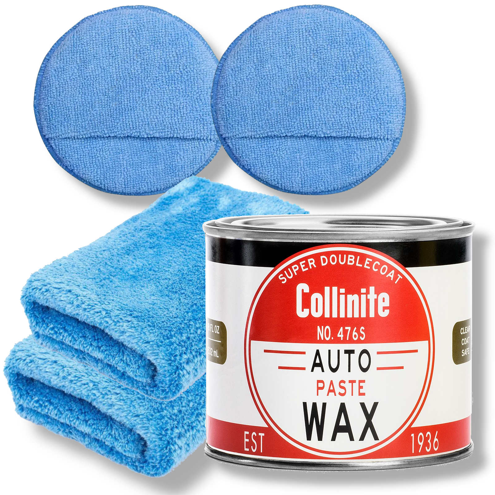 COLLINITE 476S Super DoubleCoat Auto Wax Versiegelungs Set 532g