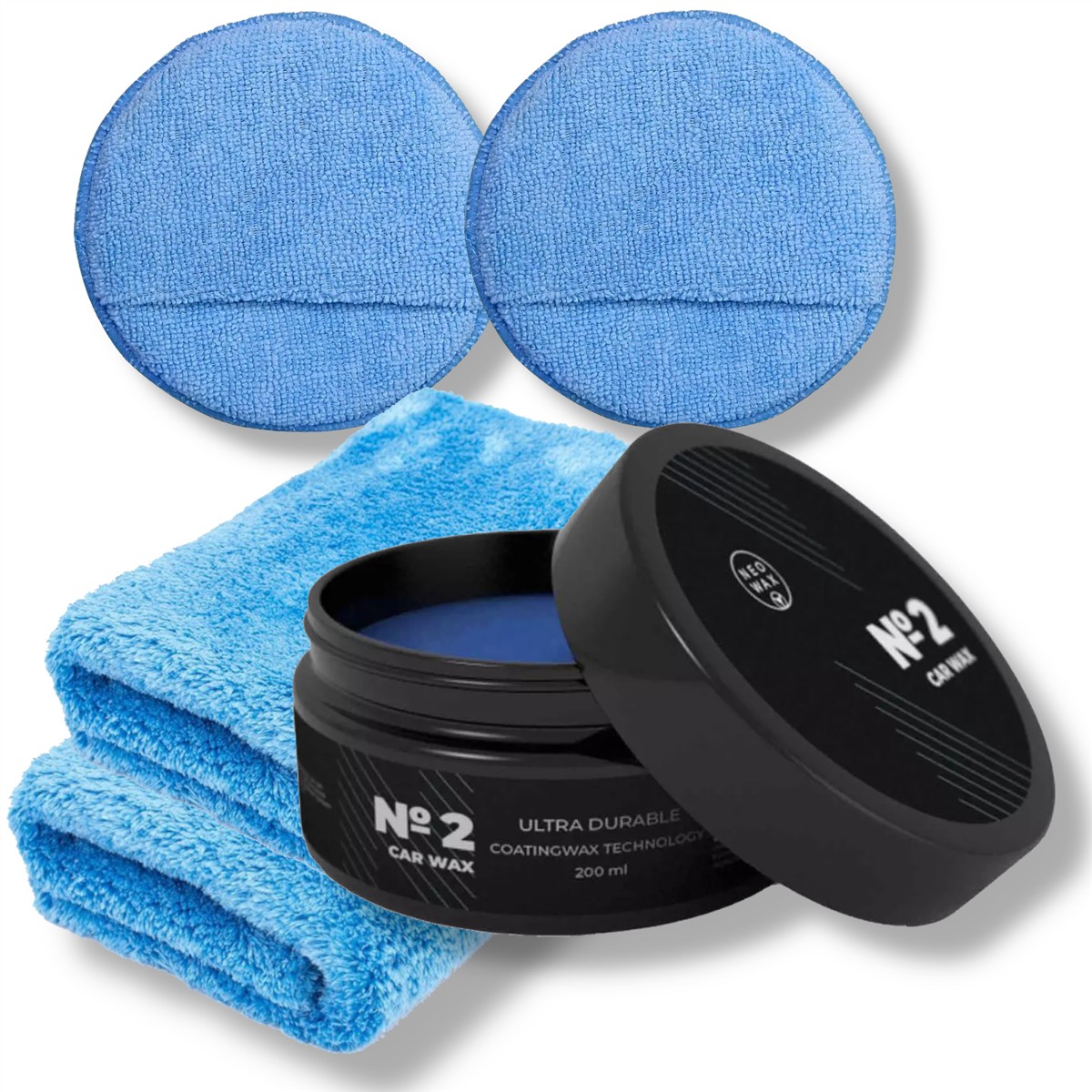 NEOWAX No.2 Car Wax Autowachs Versiegelung Set
