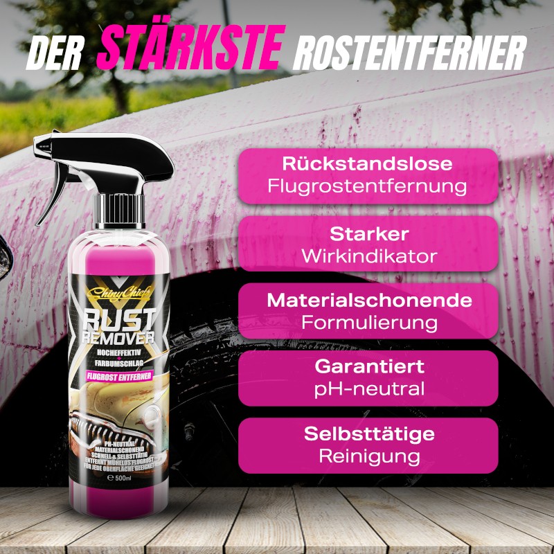 Shiny Chiefs RUST REMOVER - FELGENREINIGER FLUGROSTENTFERNER 500ml