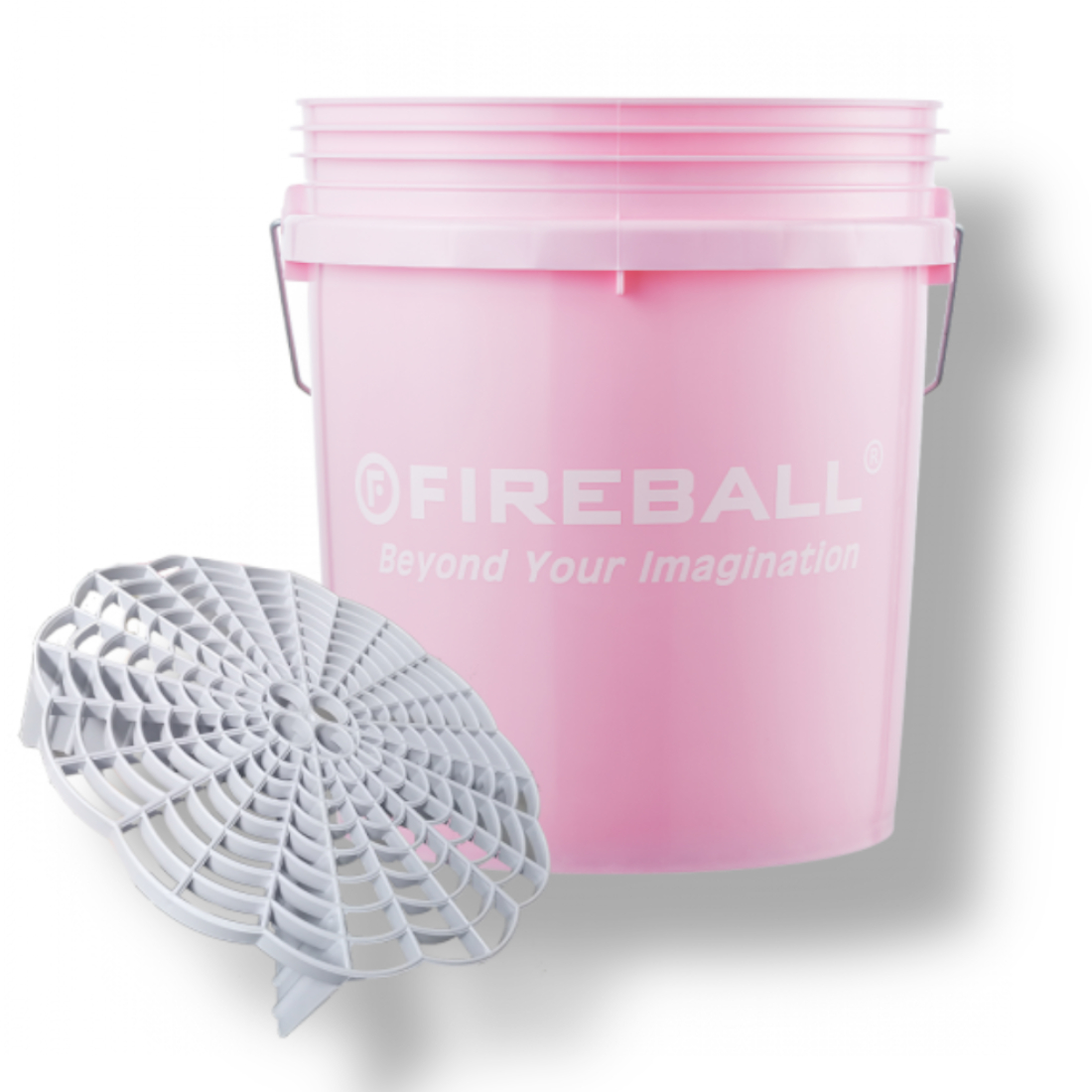 Fireball Wascheimer Pink mit Grit Trap Sieb