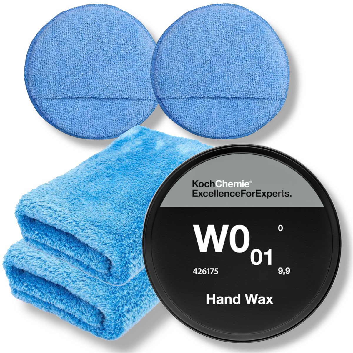 Koch Chemie Hand Wax W0.01 High End Auto Wachsversiegelung - Bundle